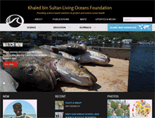 Tablet Screenshot of livingoceansfoundation.org
